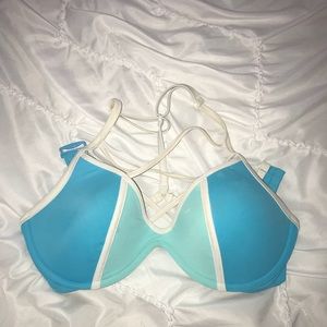 PINK triangle swim top